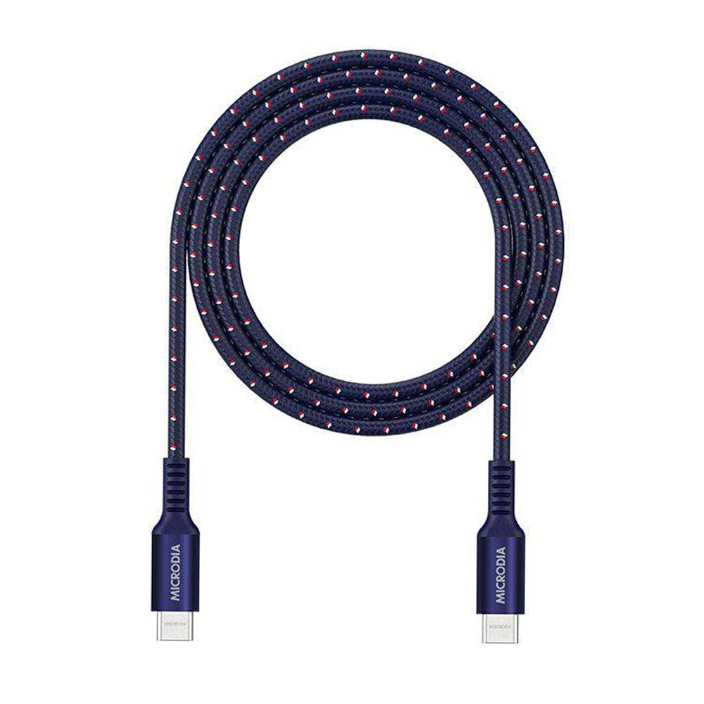 Microdia ExeCable Tweed PD100W USB-C Cable 2.6m (Navy)