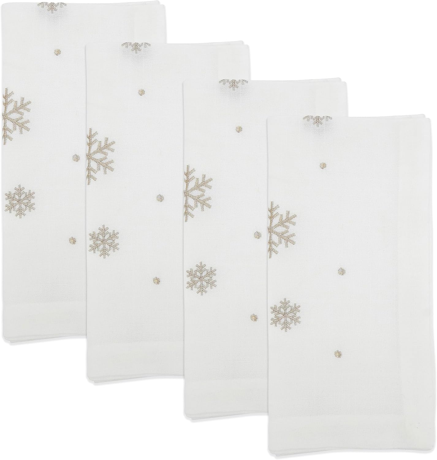 Embroidered Snowflake Napkin, Set of 4