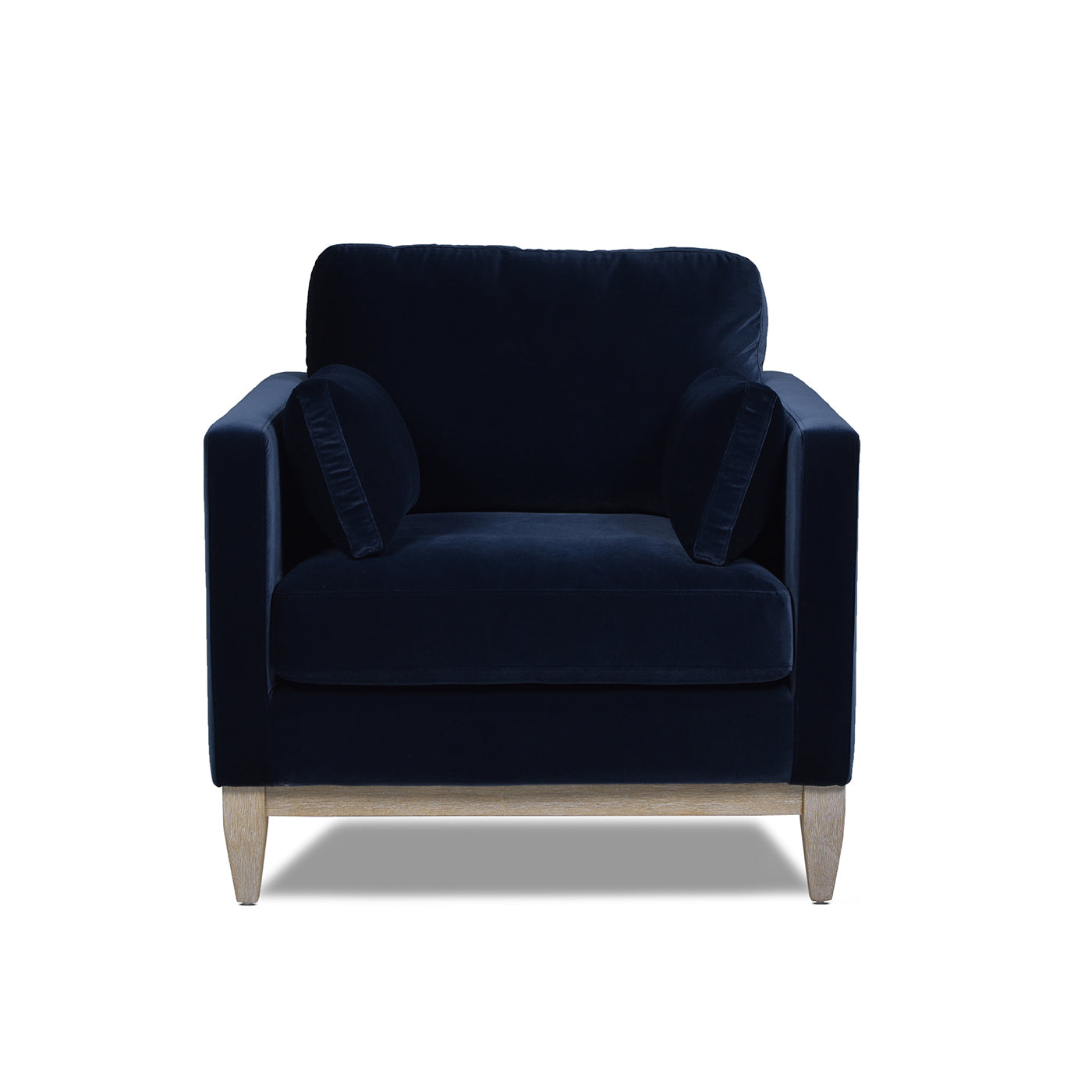 Contour Velvet Upholstered Accent Chair with Removable and Reversible Back