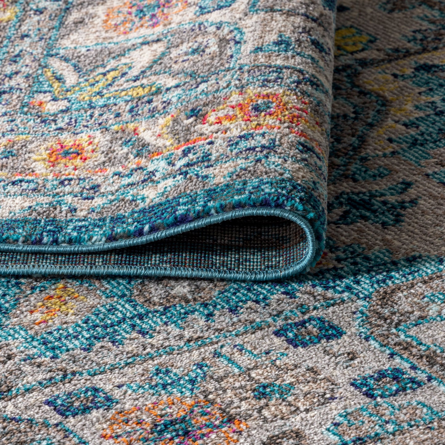Bohemian FLAIR Boho Vintage Medallion Area Rug