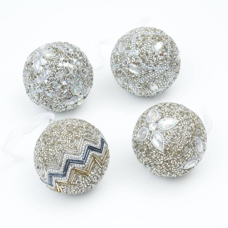Hanging Shellac Set Of 4 Orbs