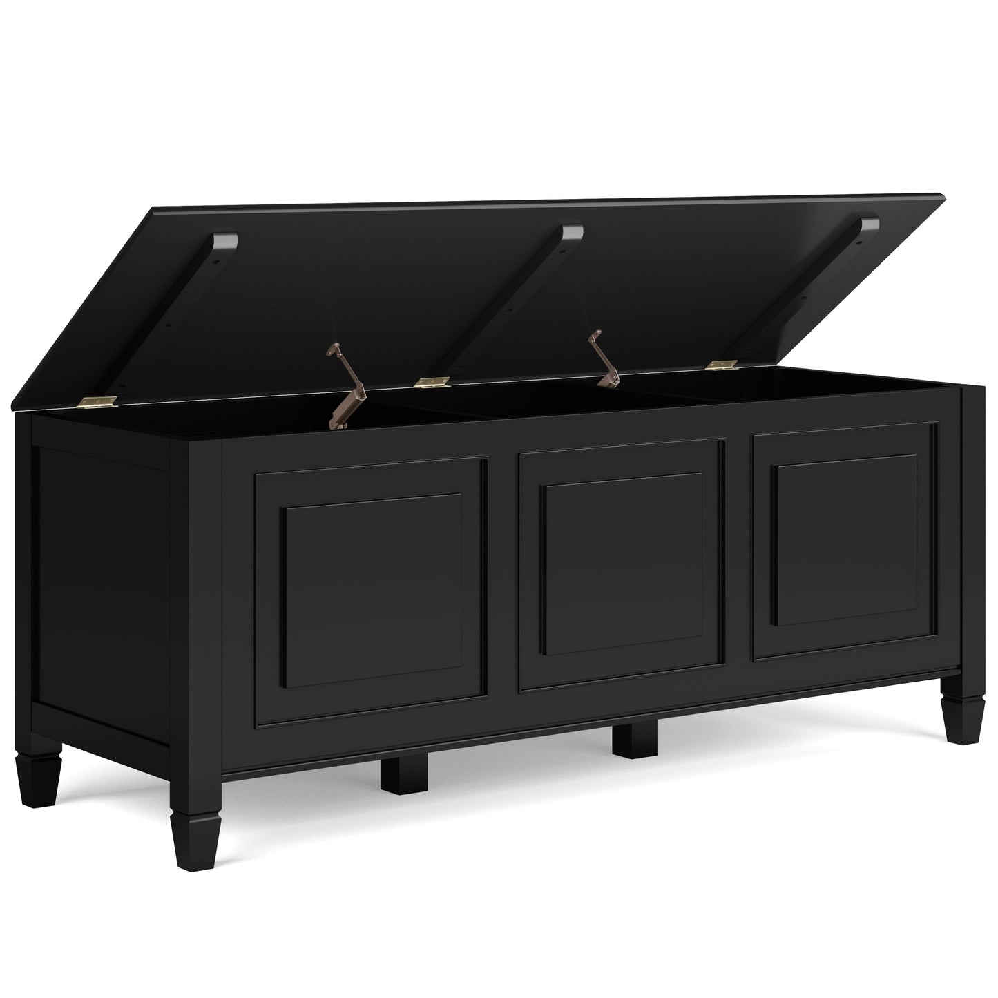 Solarium Storage Bench with Lift-up Lids