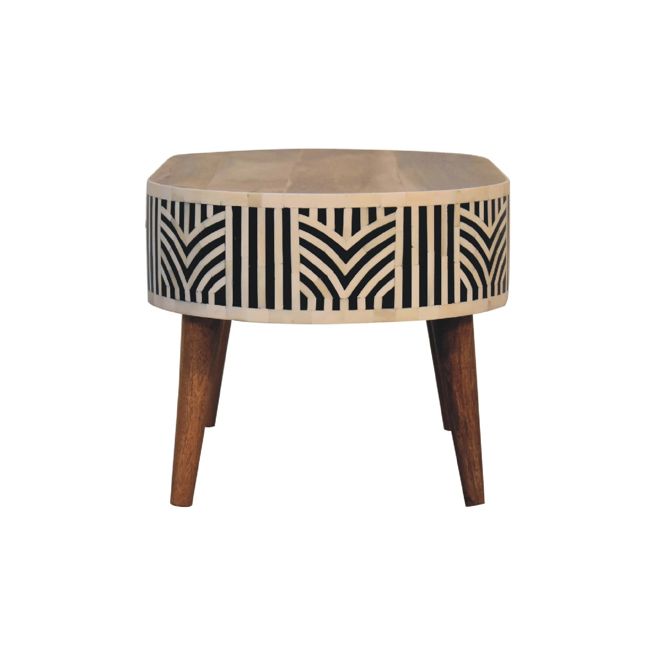 Blossomx Bone Inlay Coffee Table with 2 Drawers