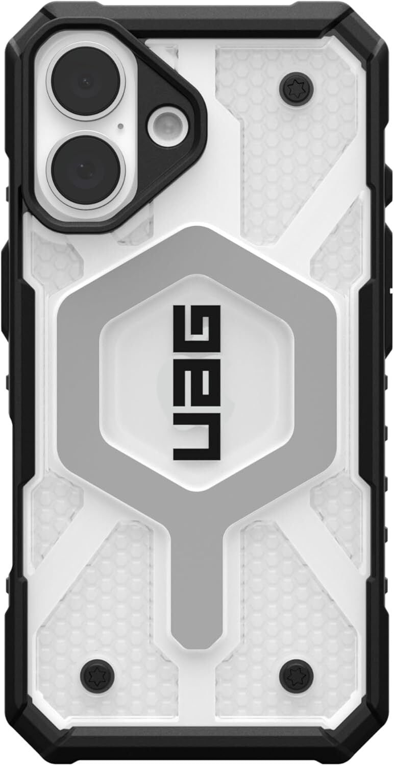 URBAN ARMOR GEAR Pathfinder Case for iPhone 16, Military Drop Protection (Ice Transparent)