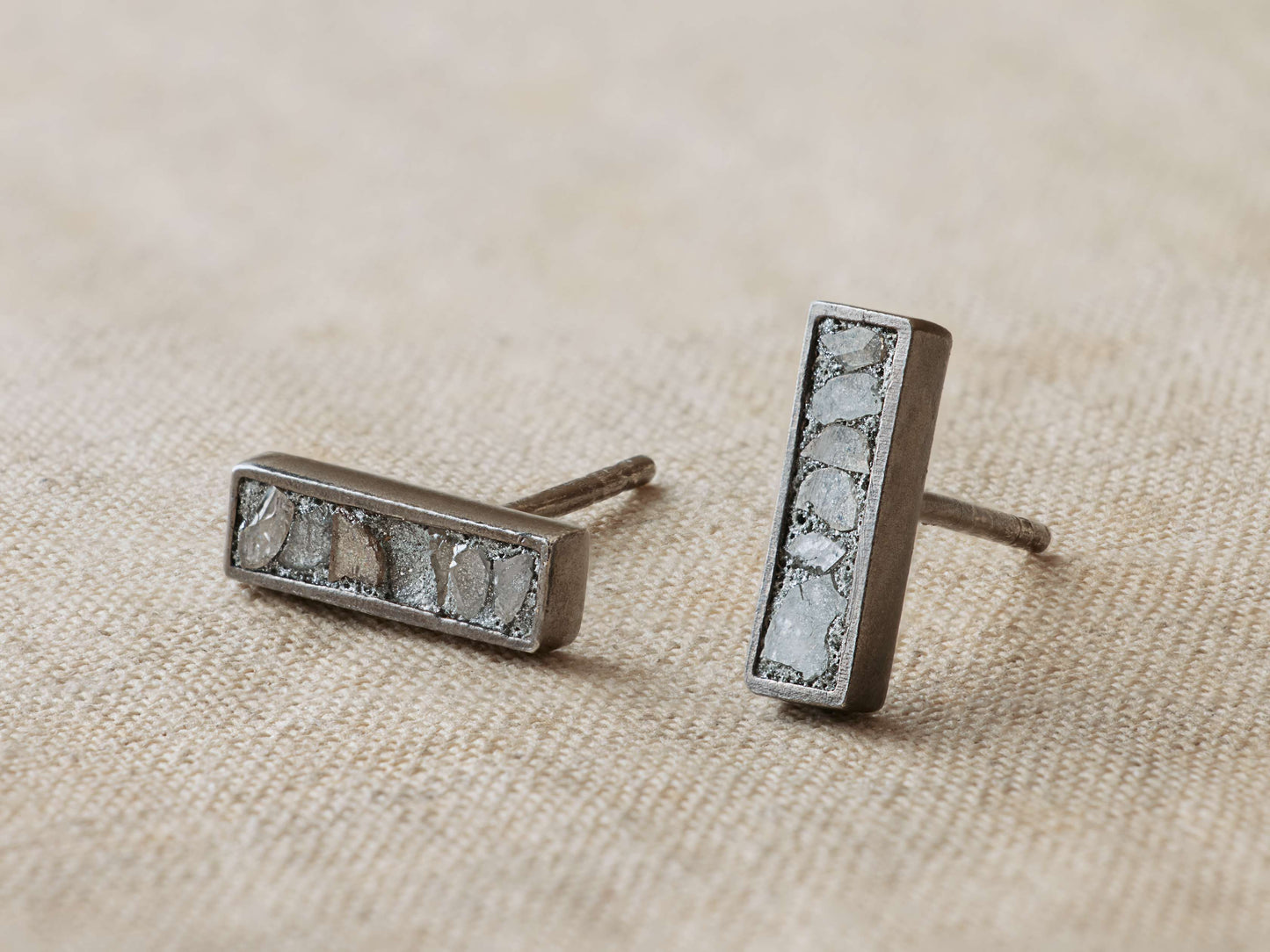 Morgana Silver Stud Earrings