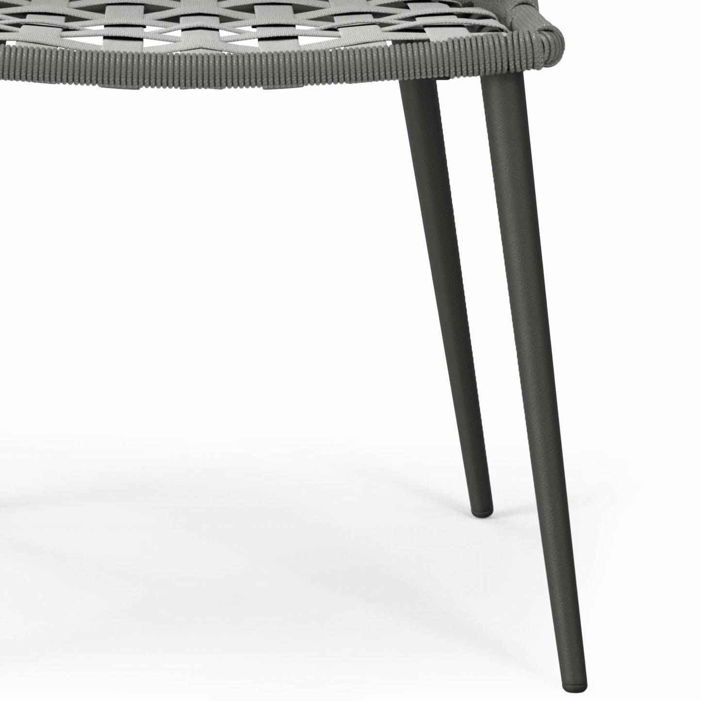 Outdoor Dining Chair with Curved Back, Set of 2