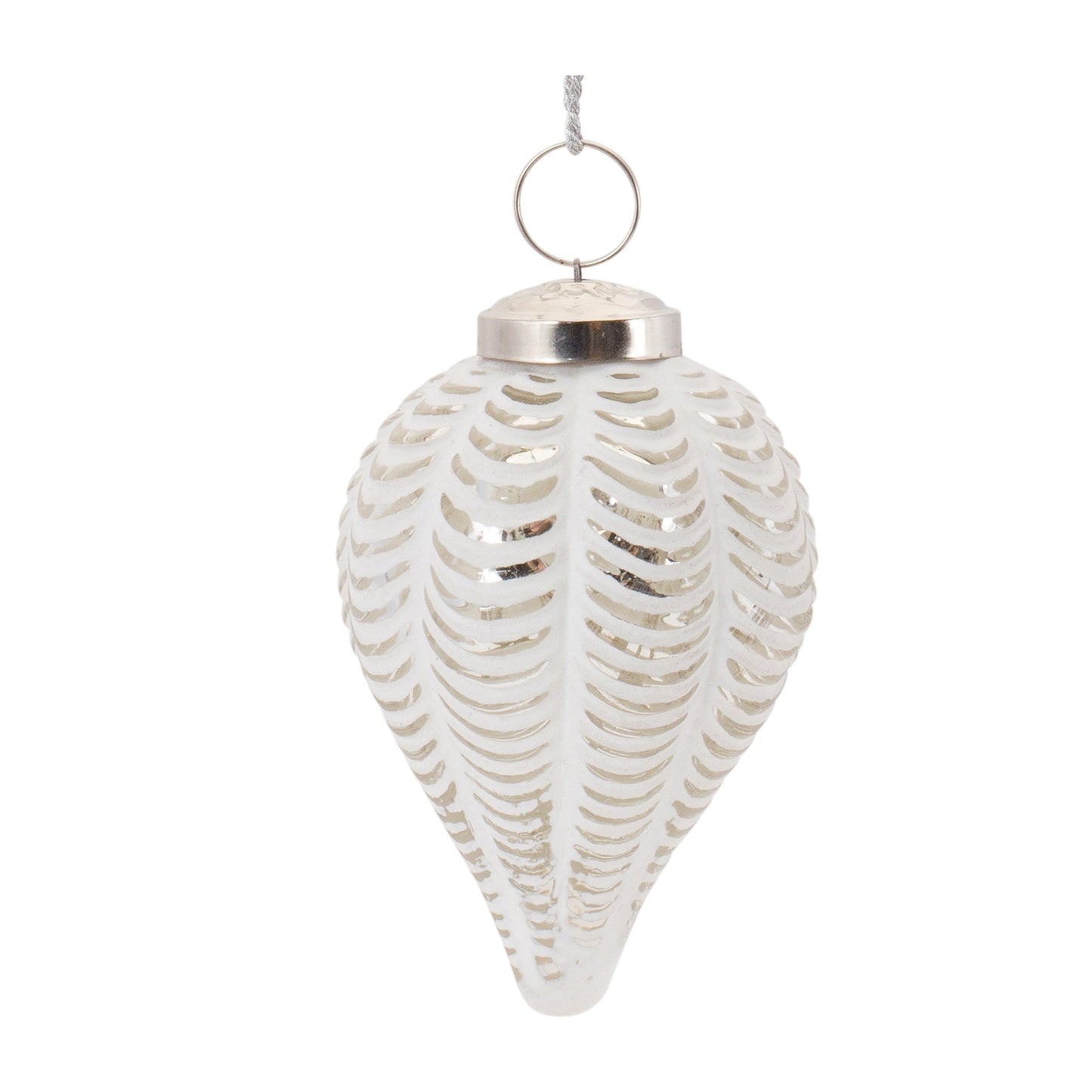 Frosted Glass Onion Ornament, Set of 6