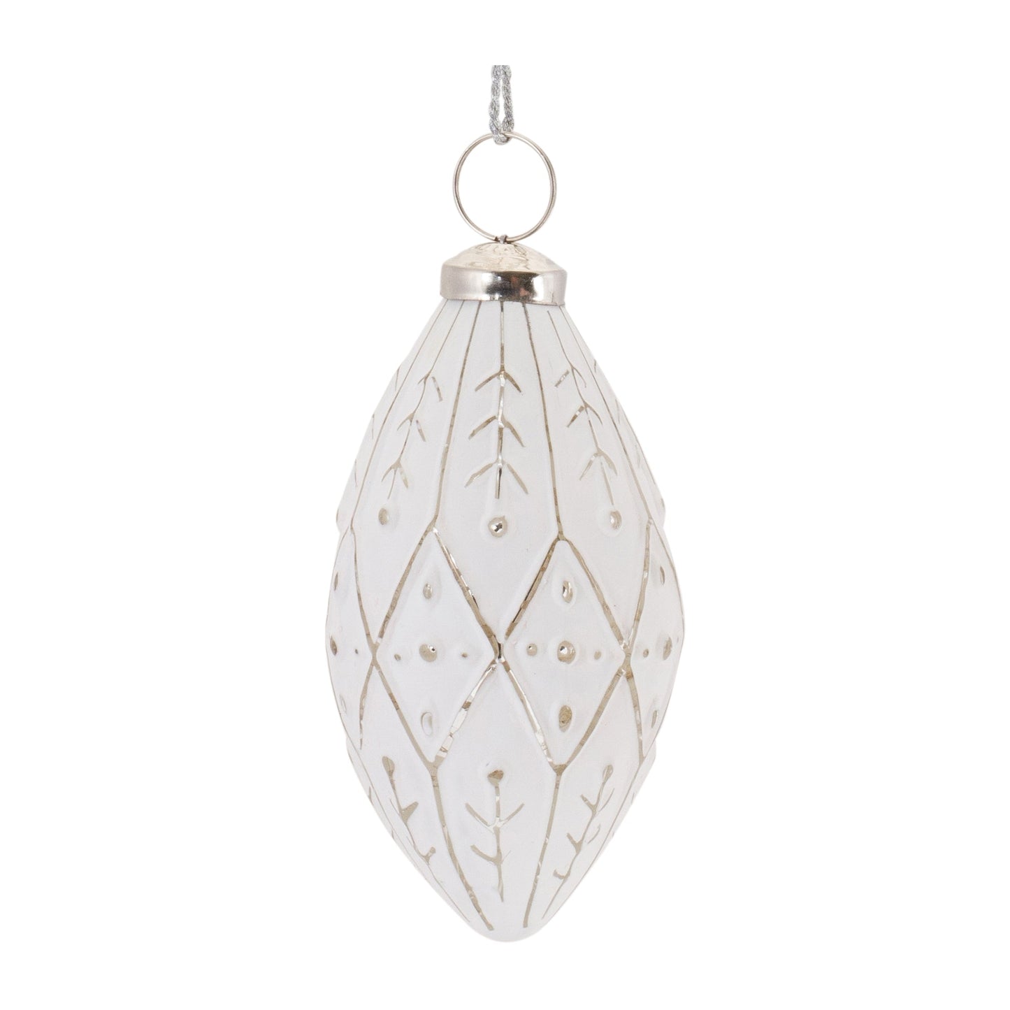 Frosted Glass Onion Ornament, Set of 6