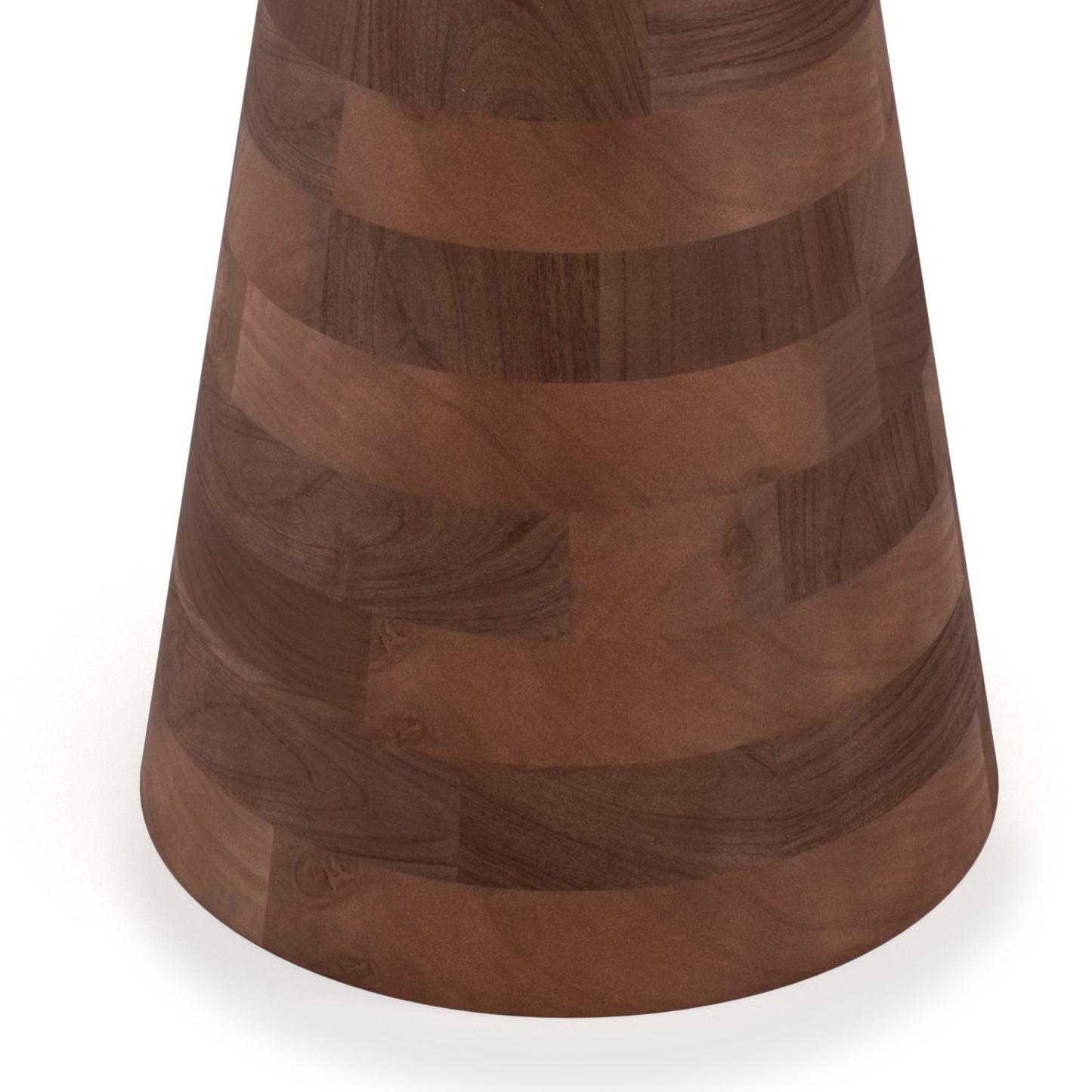 Side Table with Round Top and Cone-Shaped Pedestal