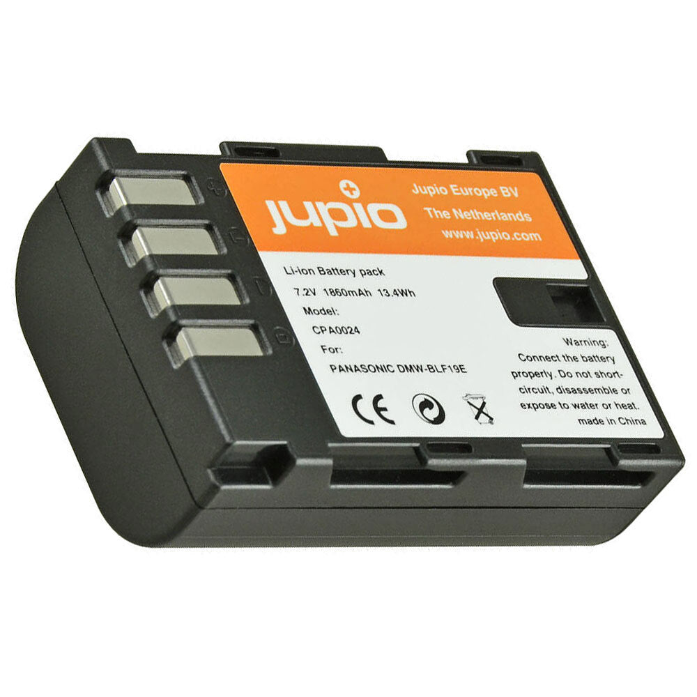 Jupio Li-Ion 7.2V 1860mAh Rechargeable Battery For Panasonic DMW-BLF19E Cam