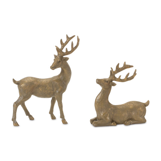 Mini Deer Figurine, Set of 6