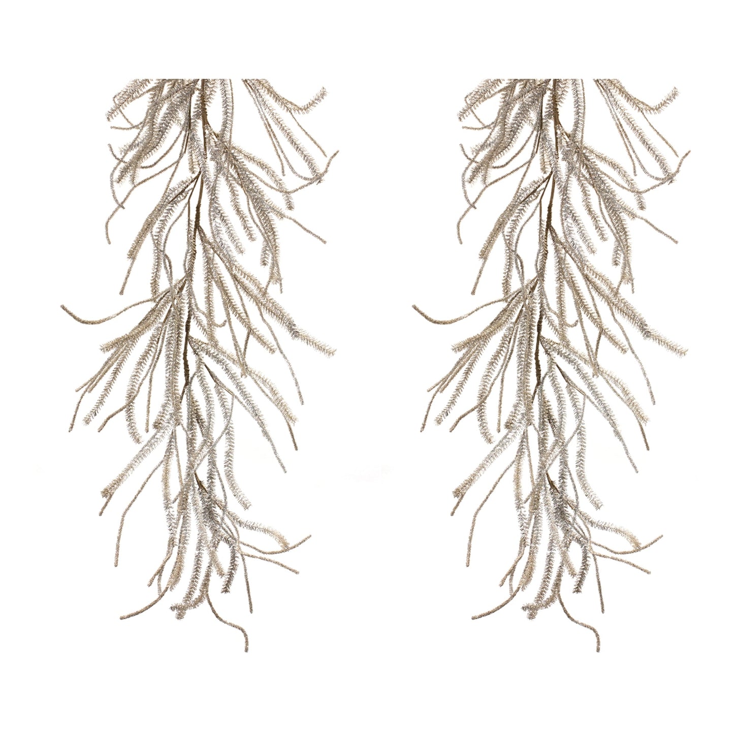 Glittered Pine Garland, Set of 2