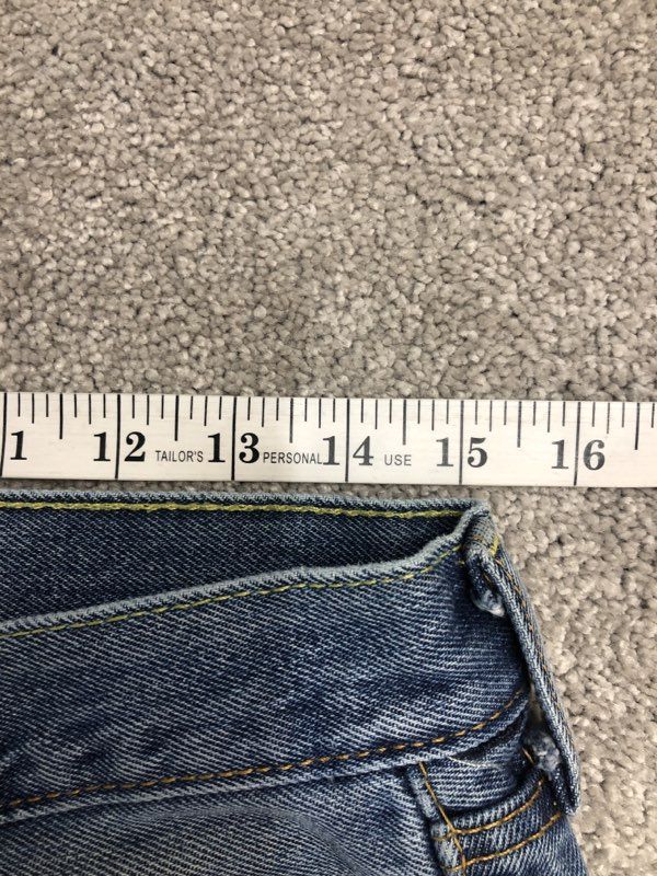 Levis Jeans Mens W32XL32 Blue Mens Straight Leg Denim Jeans Casual Outdoor
