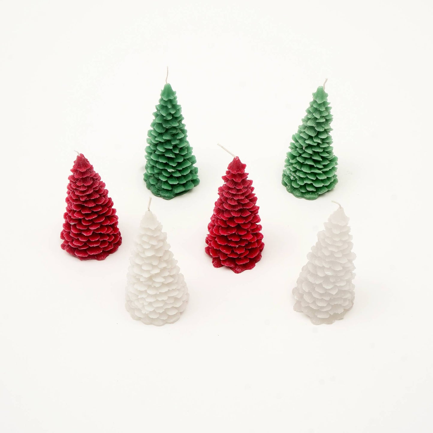 Christmas Tree Candles, Set of 6