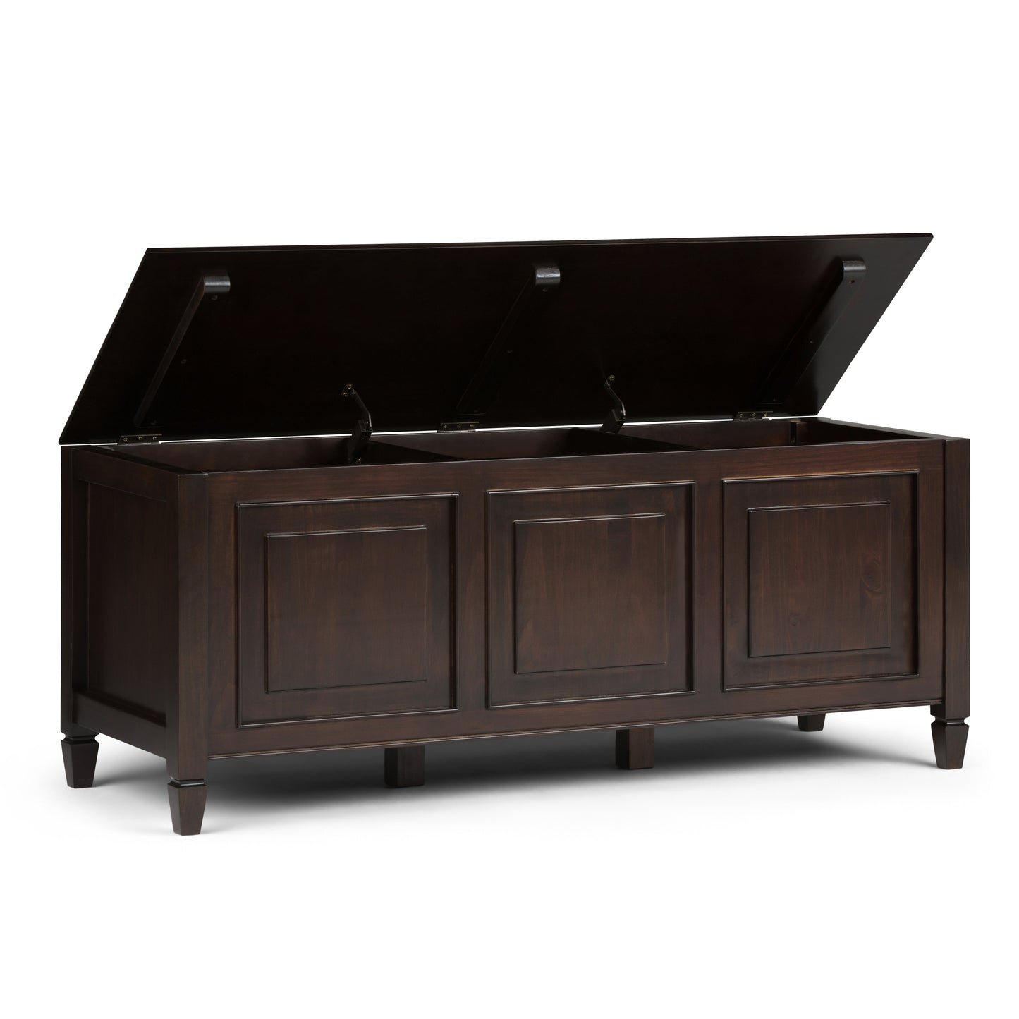 Solarium Storage Bench with Lift-up Lids