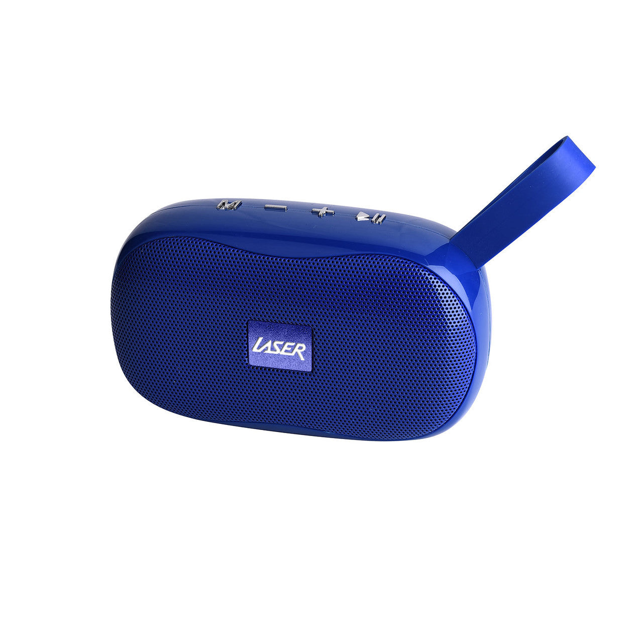 Laser Pocket Bluetooth Speaker with TWS & FM Radio (Blue)