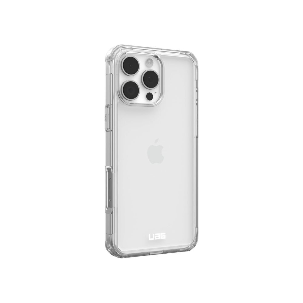 URBAN ARMOR GEAR Plyo Case for iPhone 16 Pro Max, Drop-Resistant, Wireless Charging (Clear)