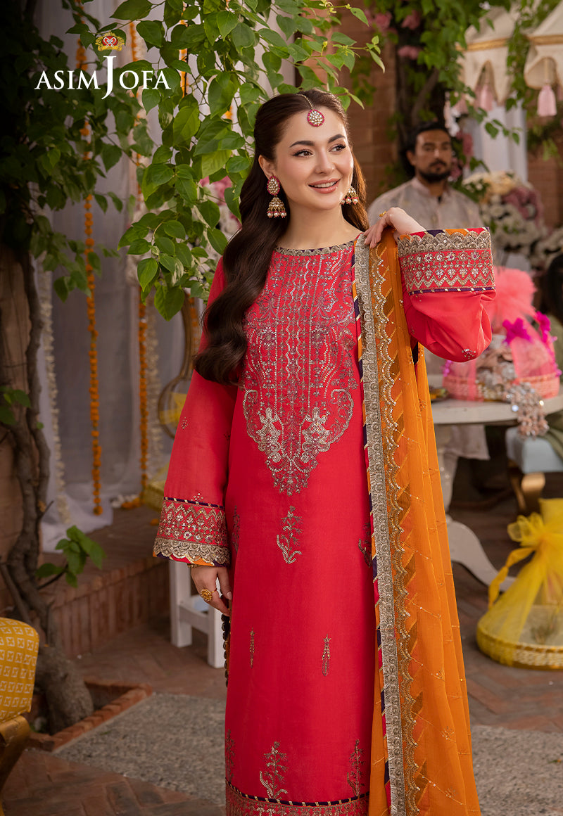 AJMJ-29 EMBROIDERED PAPER COTTON 3 PCS