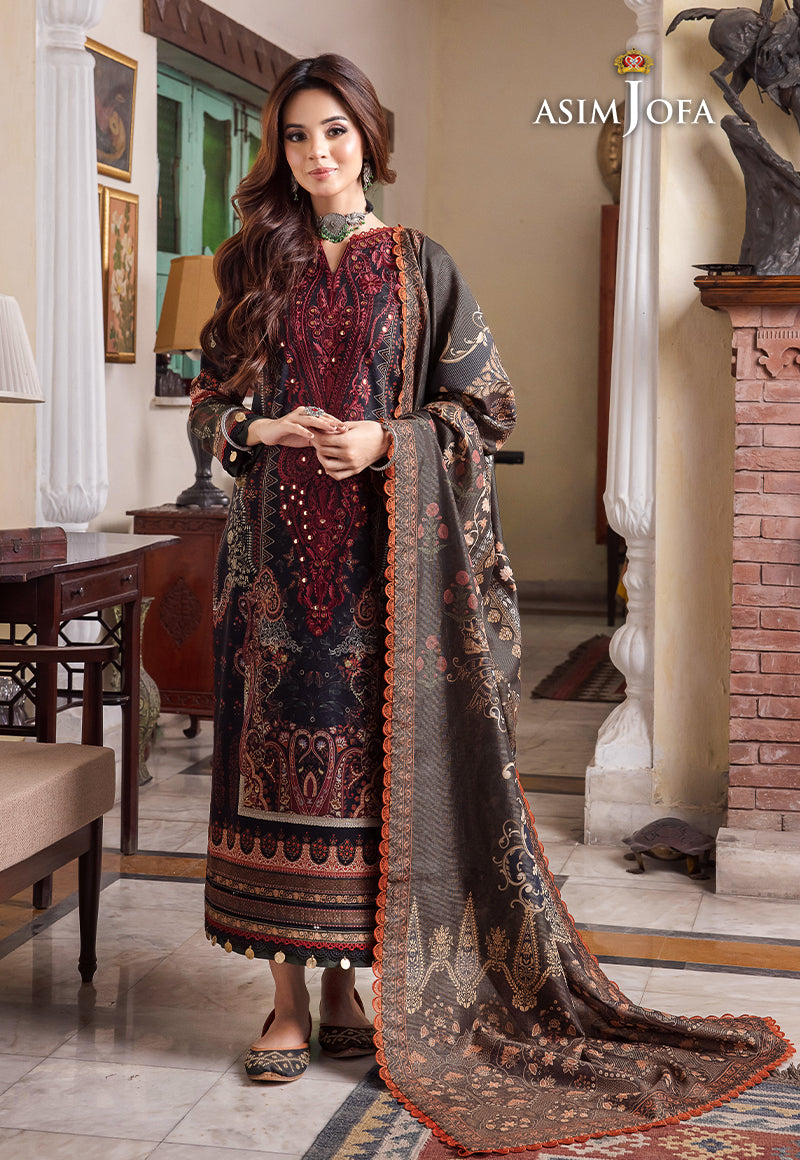 AJRW-10 EMBROIDERED SLUB 3 PCS