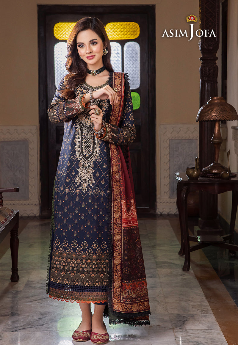 AJRW-25 EMBROIDERED PREMIUM WINTER COTTON 3 PCS