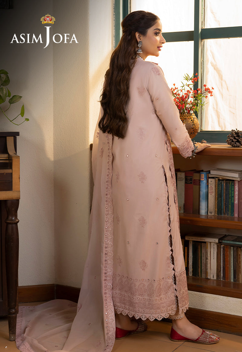 AJSW-07 EMBROIDERED LAWN SILK 3 PCS