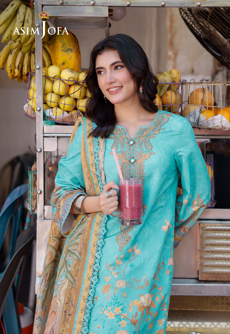 AJPL-02 PRINTED ARABIC LAWN 3 PCS