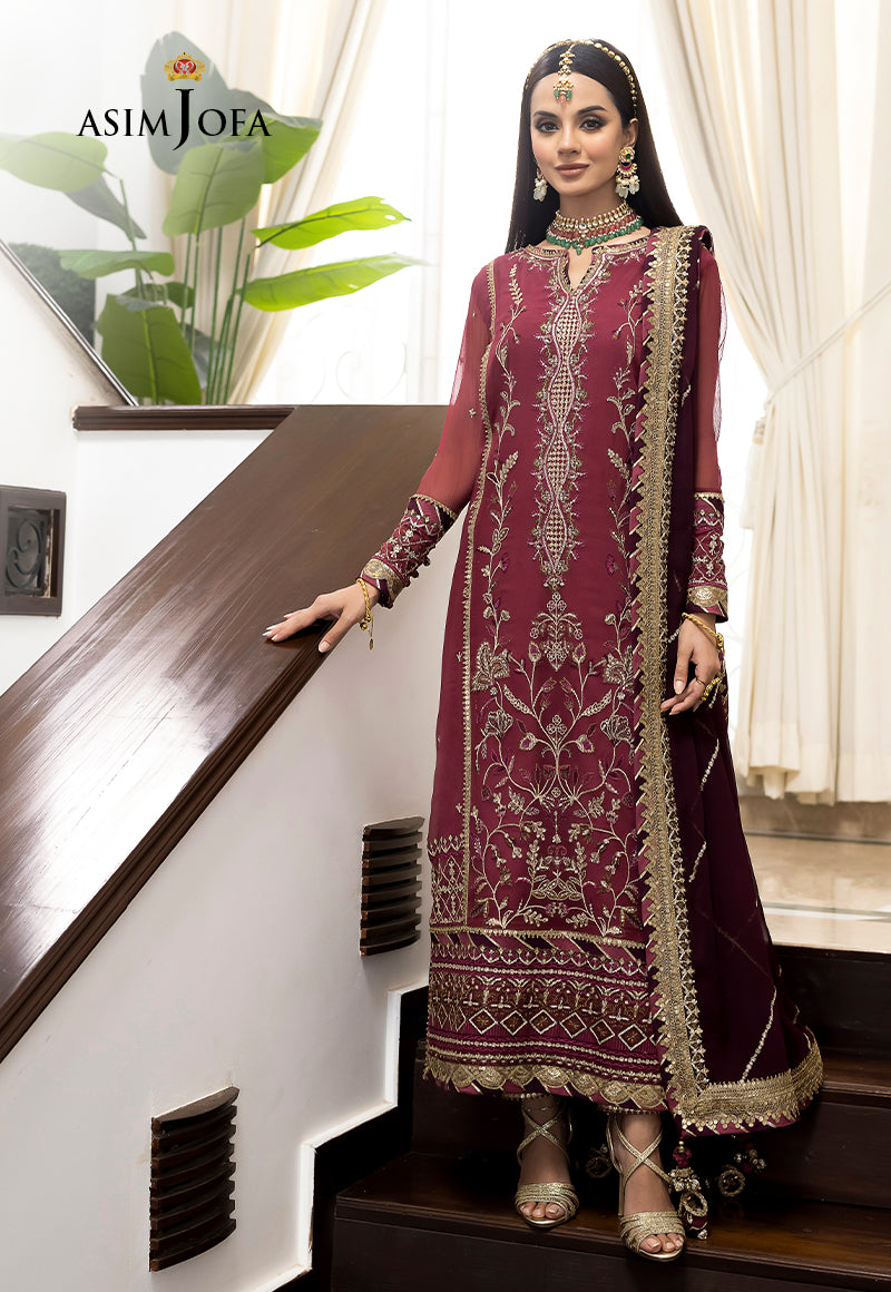 AJJM-24 EMBROIDERED CHIFFON 3 PCS