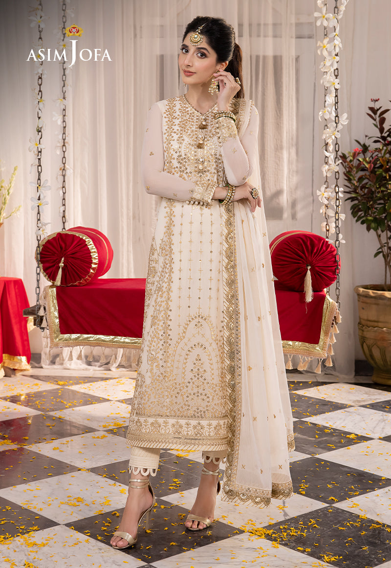 AJAB-21 EMBROIDERED CHIFFON 3 PCS