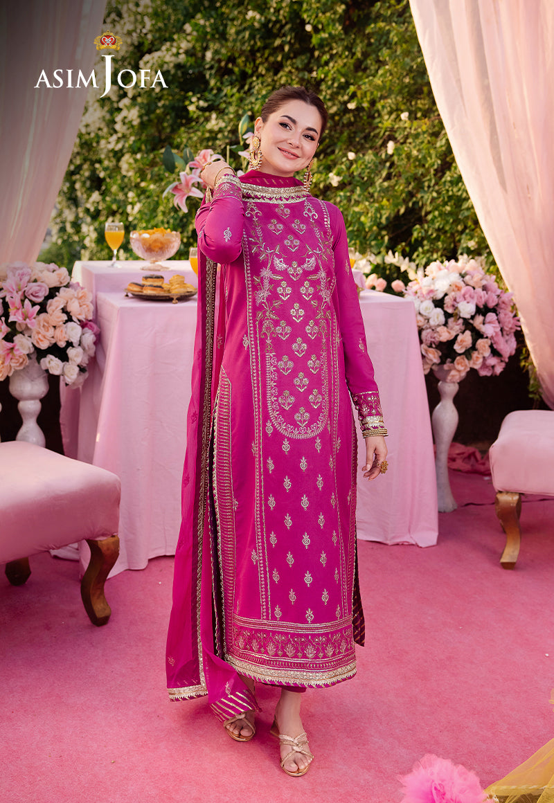 AJMJ-21 EMBROIDERED LAWN SILK  3 PCS