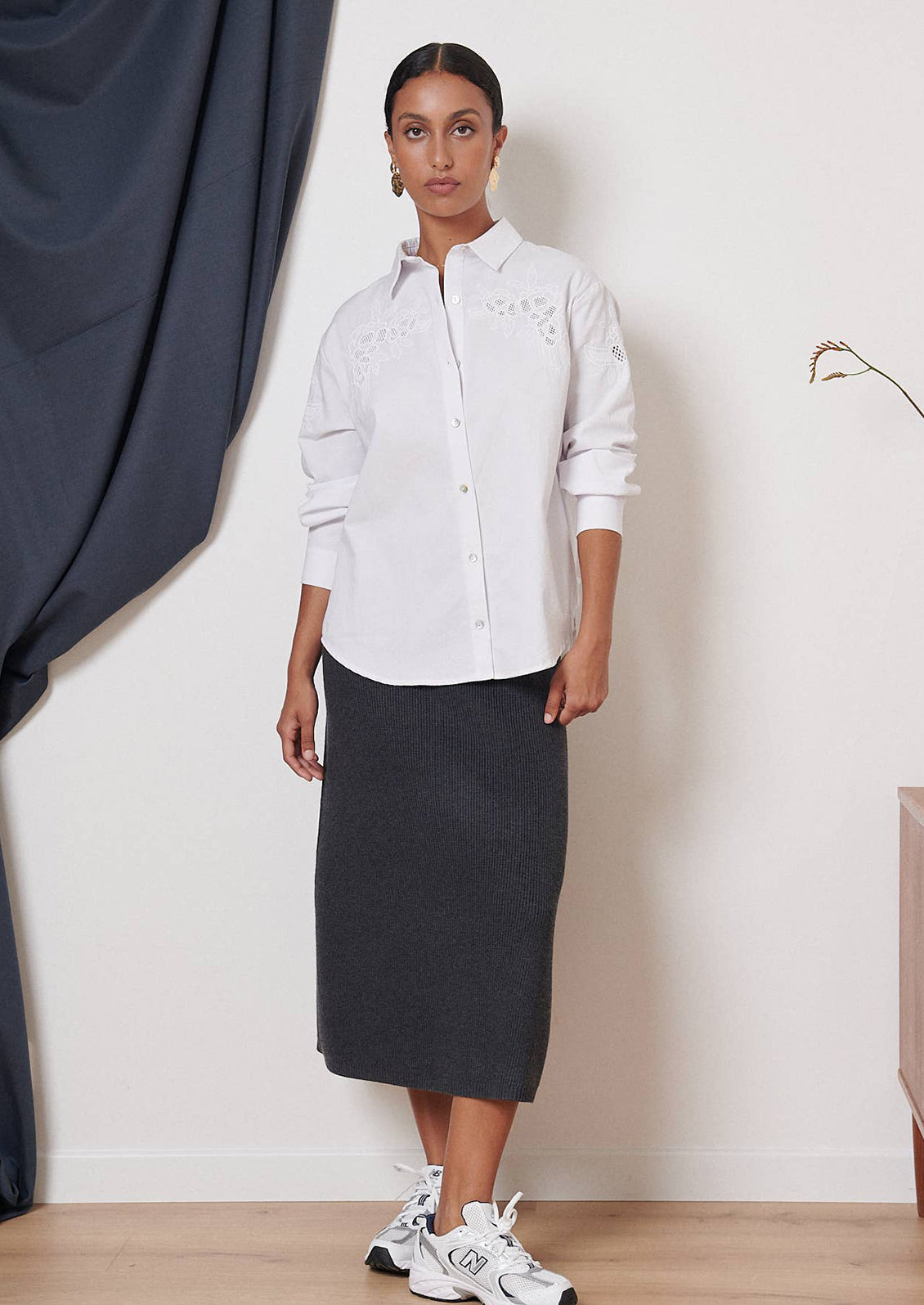 Winifred Embroidered Yoke Shirt