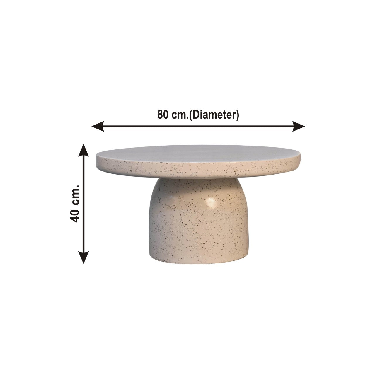 Coffee Table with Round Top and Pedestal Base