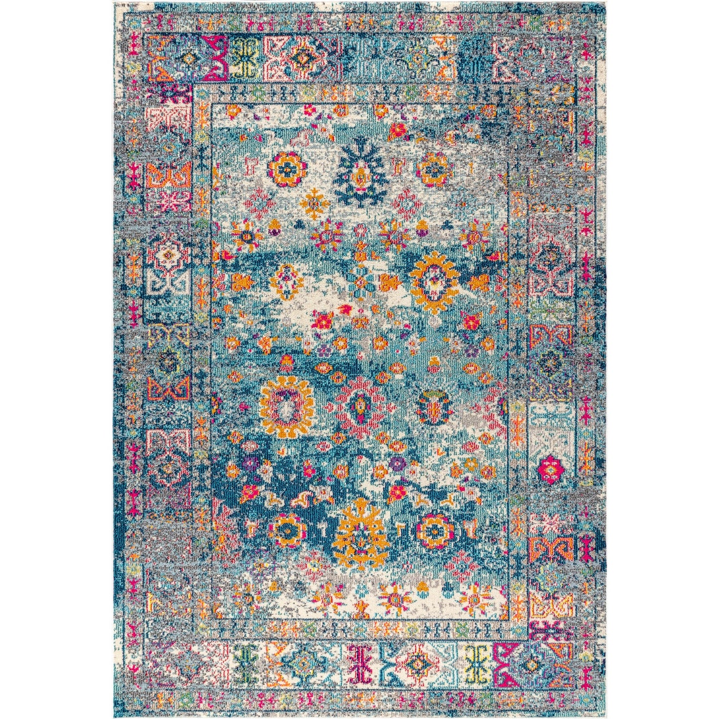 Bohemian FLAIR Boho Vintage Medallion Area Rug