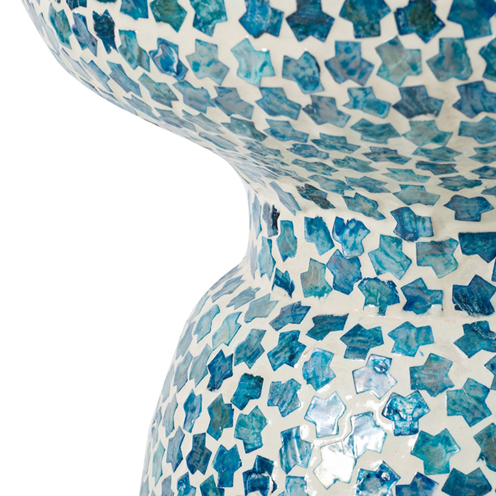 Outdoor Round Side Table with Chalice Shape