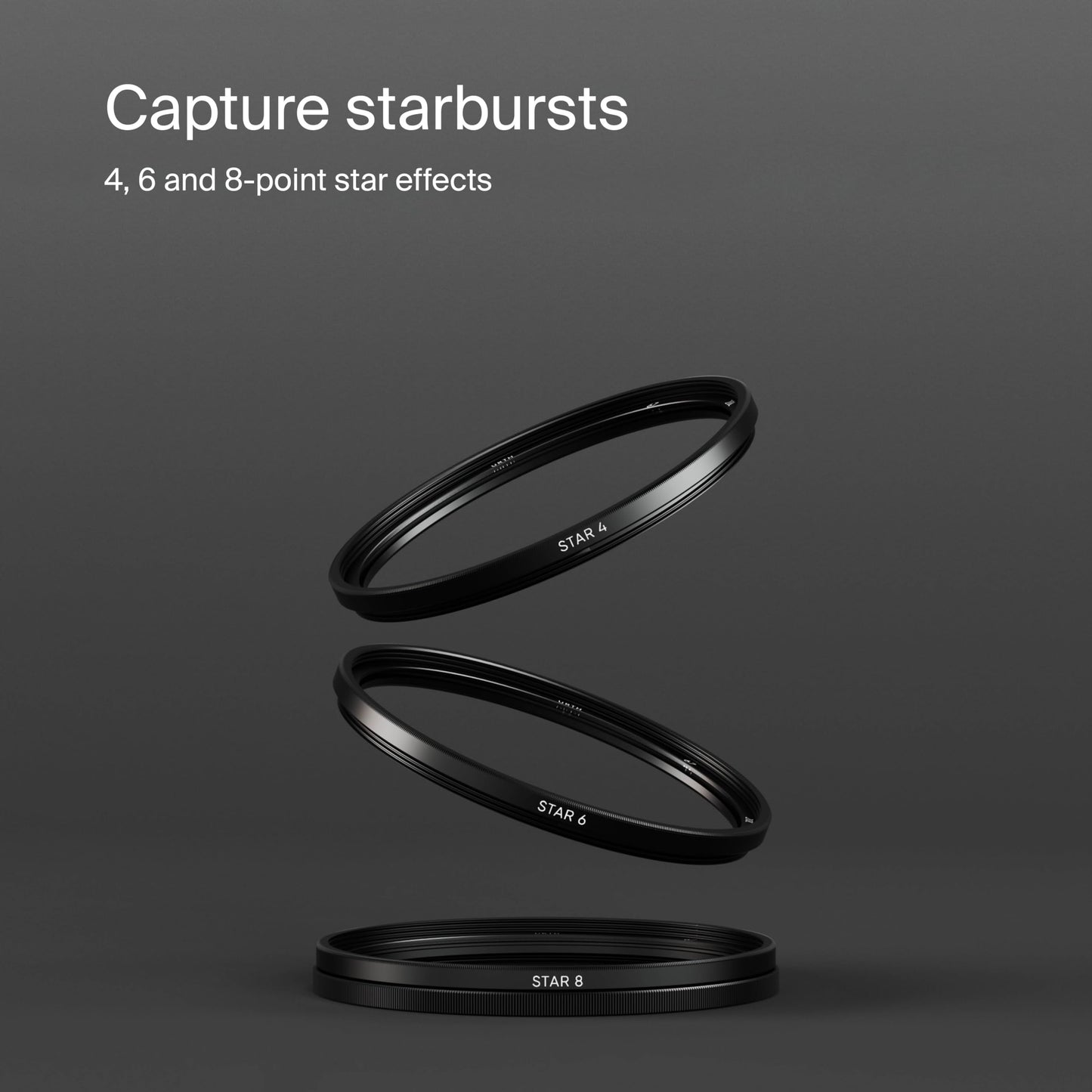 Urth 82mm Star 4 point, 6 point, 8 point Lens Filter Kit