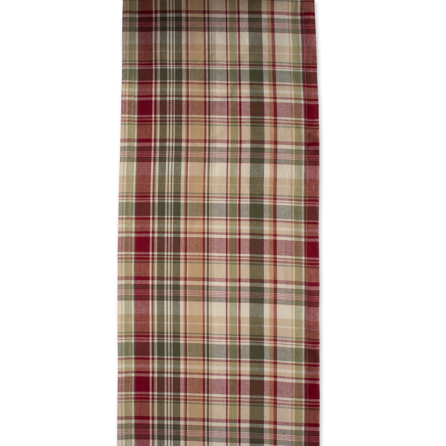 Give Thanks Plaid Table Runner 14X108