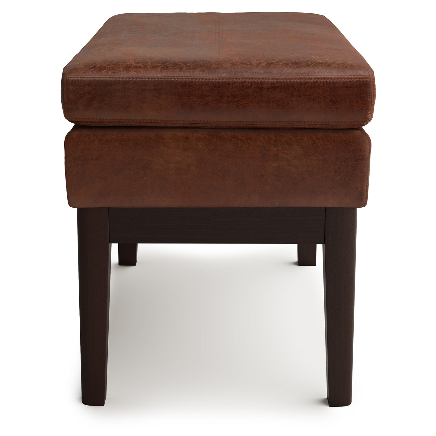 Veil 26.4" Ottoman Bench with Stitching Detail