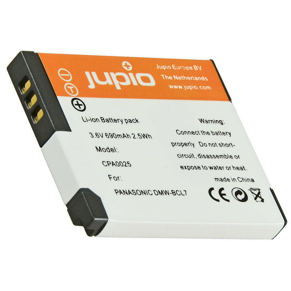 Jupio Li-Ion 3.6V 690mAh Rechargeable Battery For Panasonic DMW-BCL7 Camera