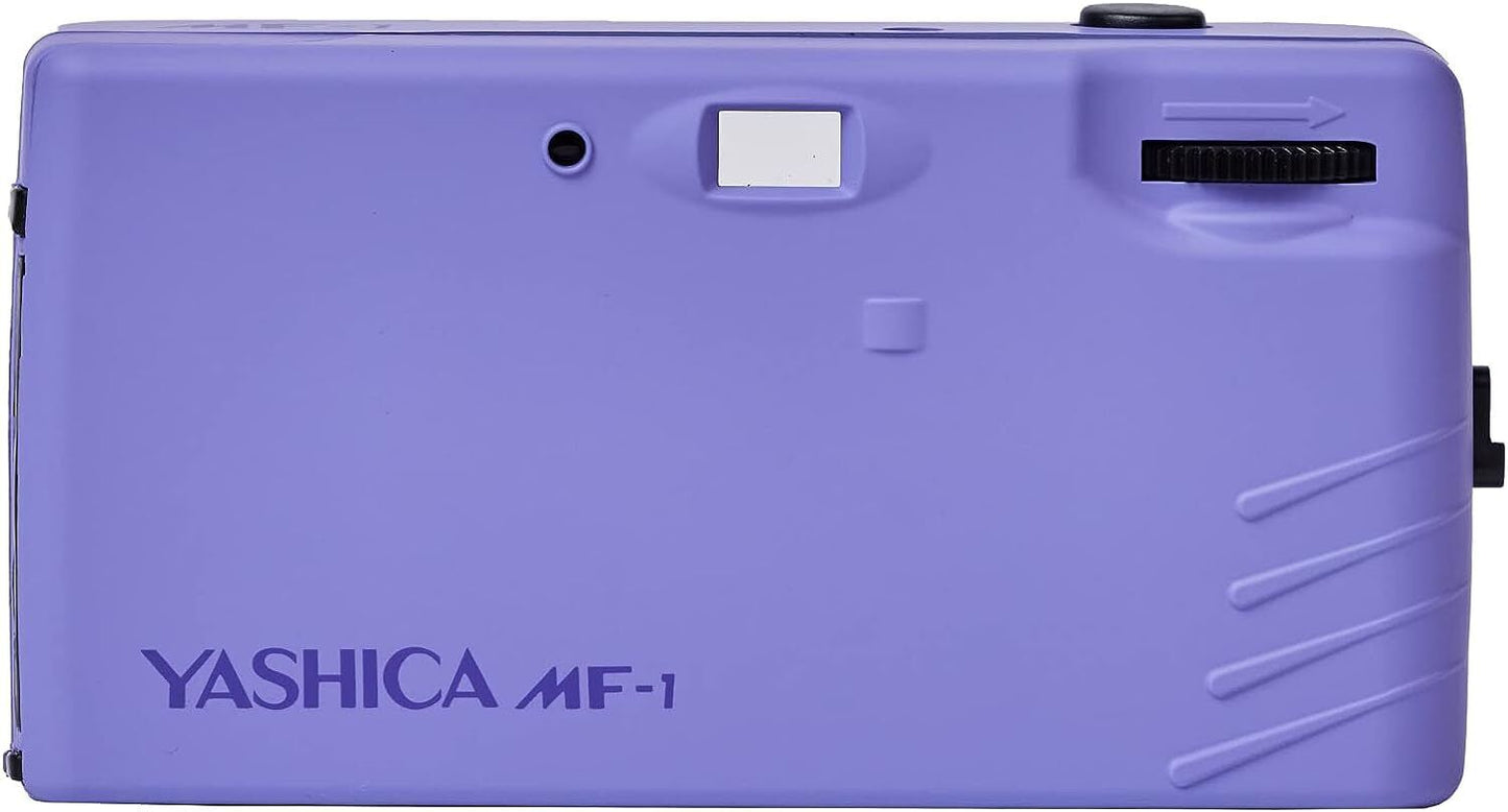 Yashica MF-1 Snapshot Reusable 35mm Film Camera Set (Lavender)