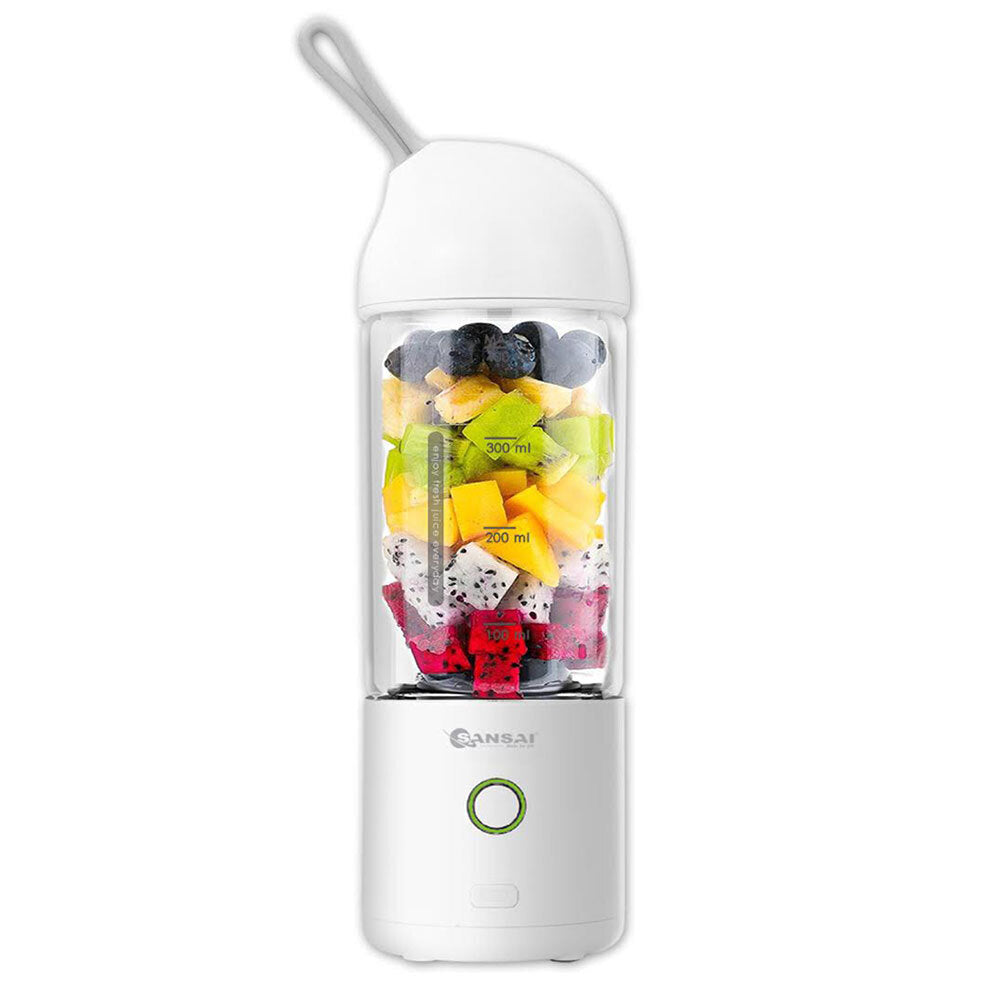 Sansai Portable Rechargeable Blender 470ml (White)