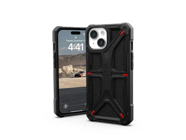 UAG Phone Case for iPhone 15 Plus (Monarch Aramid Black)