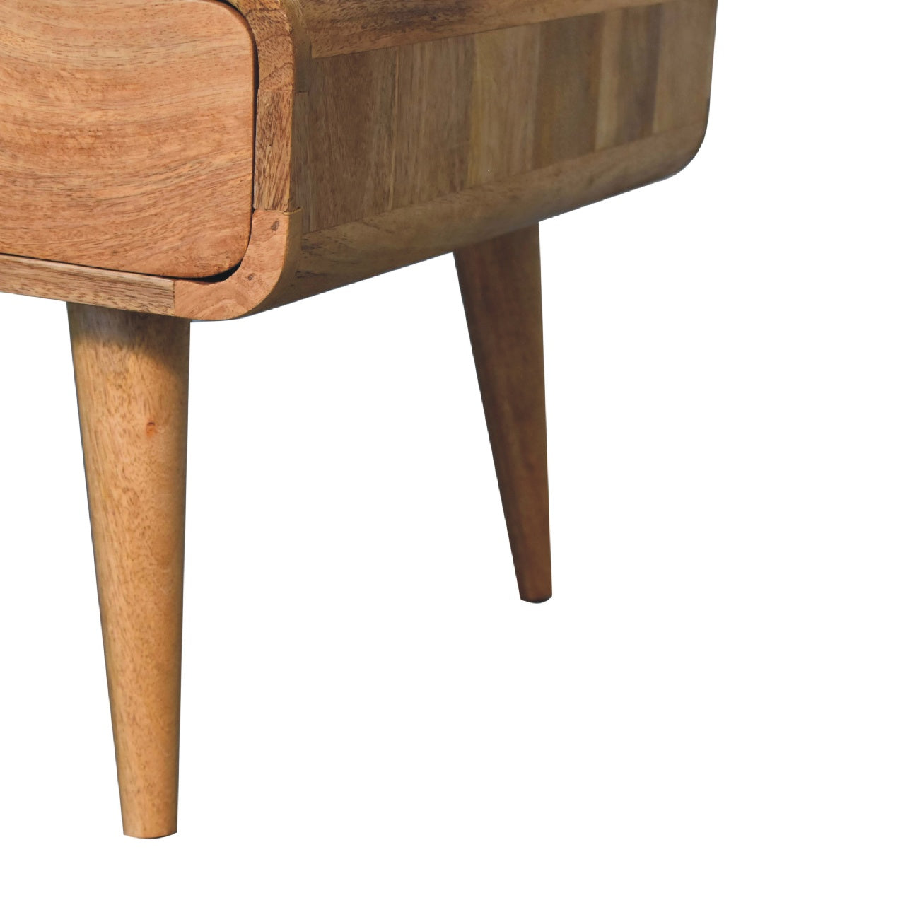 Coffee Table with 4 Drawers and Curved Frame