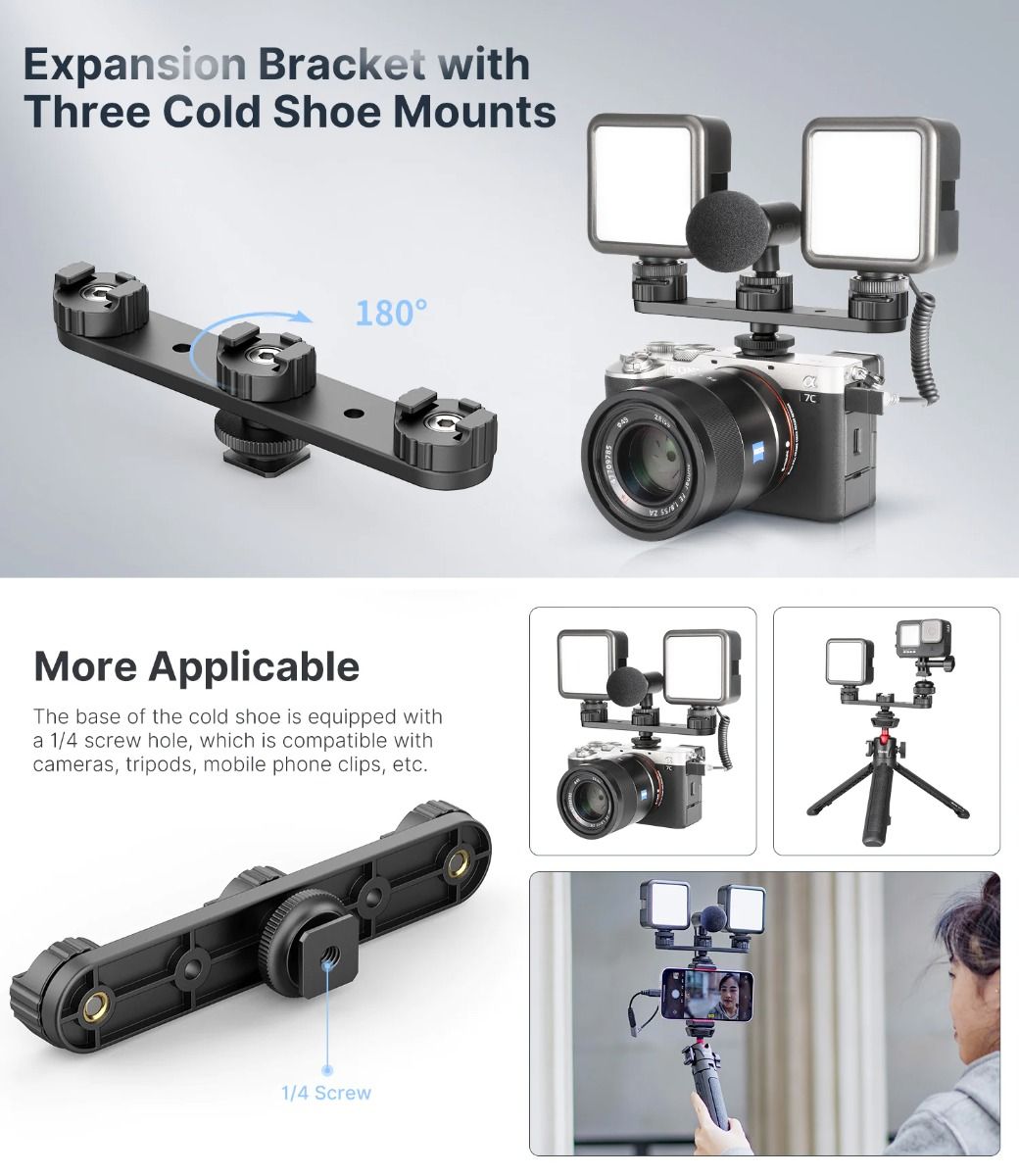 Ulanzi PT-23 Cold Shoe Expansion Bracket