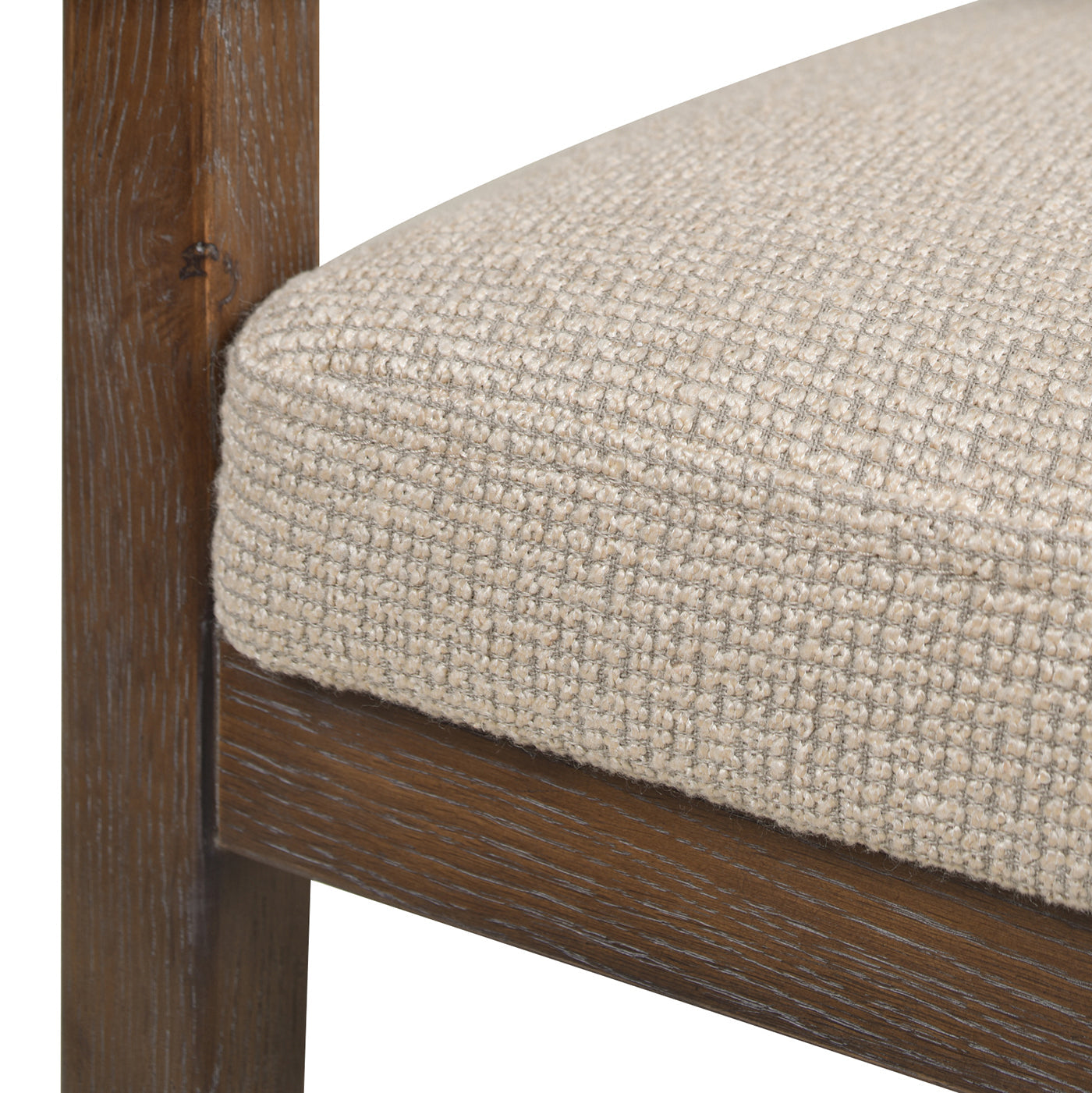 Pyrla 26" Upholstered Counter Stool with Curved Cane Back and Wood Legs