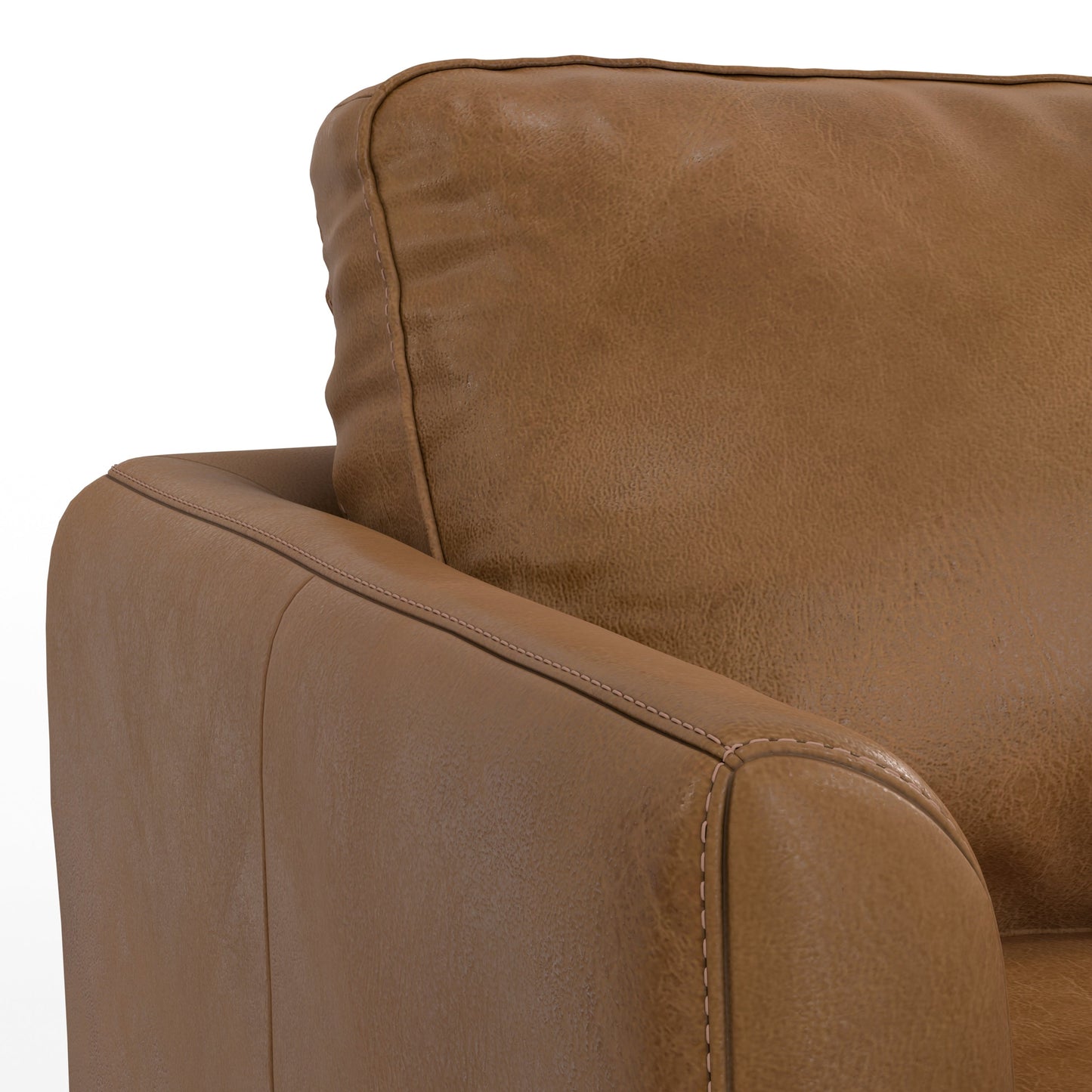 Melodia 76" Upholstered Sofa with Loose Back and Seat Cushion