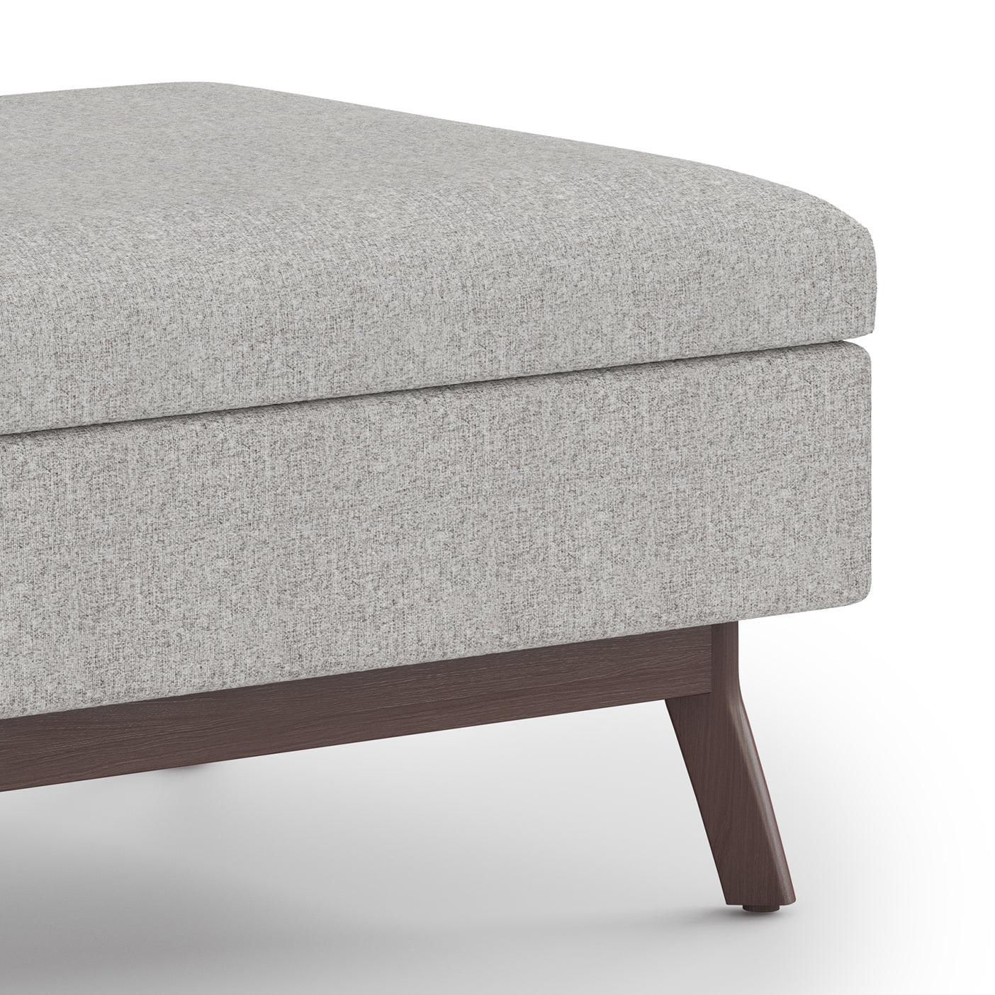 Untamed Upholstered Ottoman with Flip Top Storage and Wood Frame