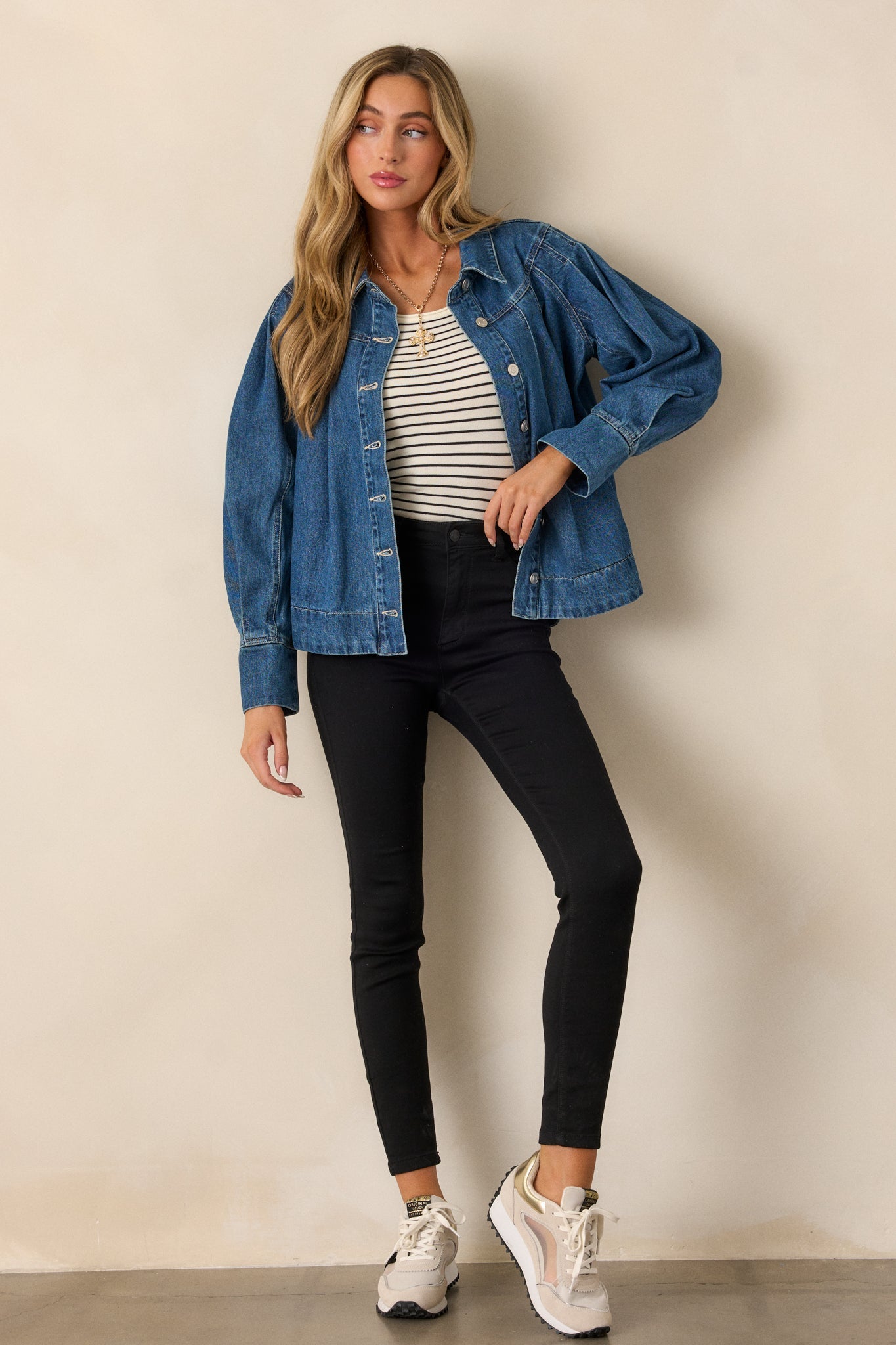 Sapphire Reflections Dark Wash Denim Jacket