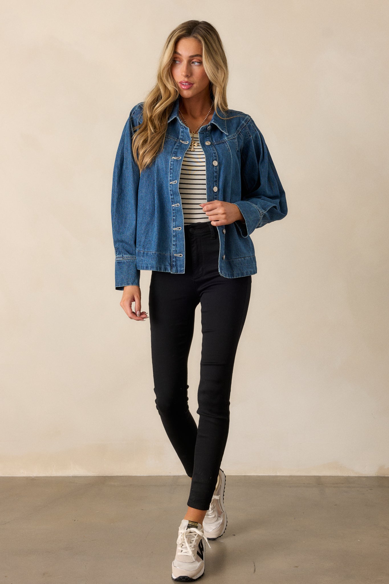 Sapphire Reflections Dark Wash Denim Jacket
