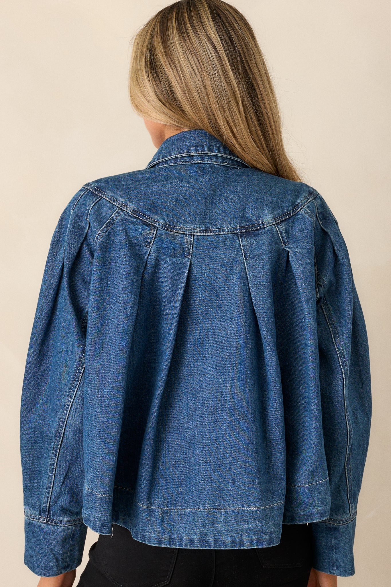 Sapphire Reflections Dark Wash Denim Jacket