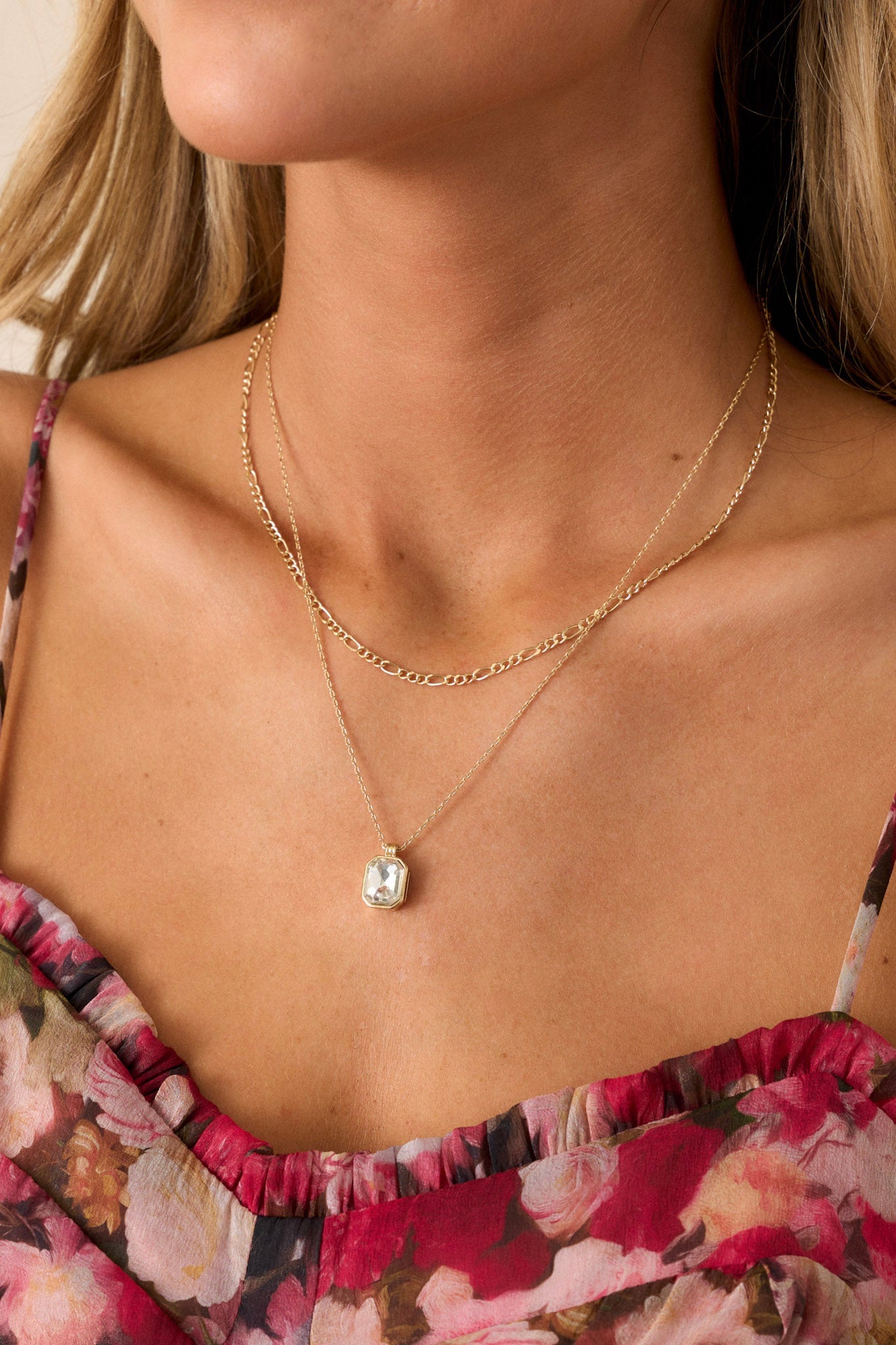 Take Me With You Gold Layered Chain Necklace