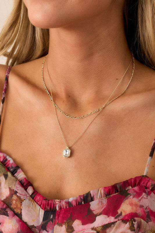 Take Me With You Gold Layered Chain Necklace